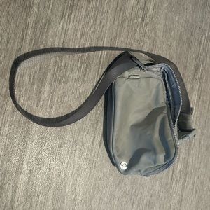 Large gray Lululemon belt bag